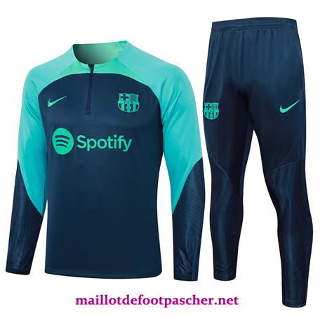 Soldes Survetement Enfant kit Barcelone bleu royal 2024/2025