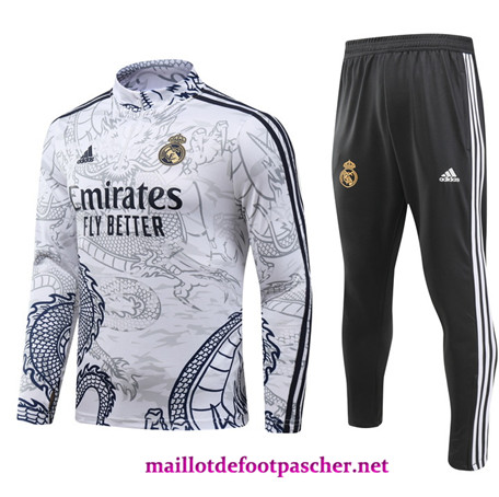 Nouveaux Survetement Enfant kit Special Real Madrid Blanc 2024/2025