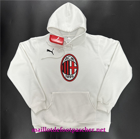 Fournit Sweat A Capuche AC Milan Blanc 2024/2025