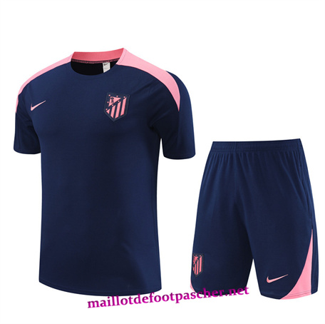 Maillot Training de Foot Atletico Madrid + Shorts bleu royal 2024/2025 pas cher 45444