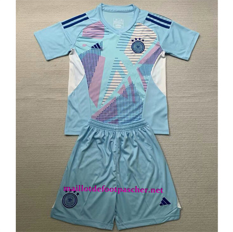 Maillot foot Allemagne Enfant Gardien de but Bleu 2024/2025