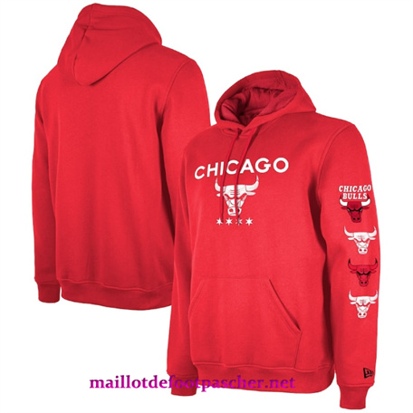 Maillotdefootpascher: Maillot Sweatshirt à capuche Chicago Bulls 2024 - City pas cher 6078