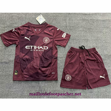 Maillot de foot Manchester City Enfant bordeaux 2024/2025