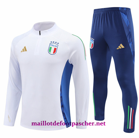 Offrir Survetement Italie Homme Blanc 2024/2025