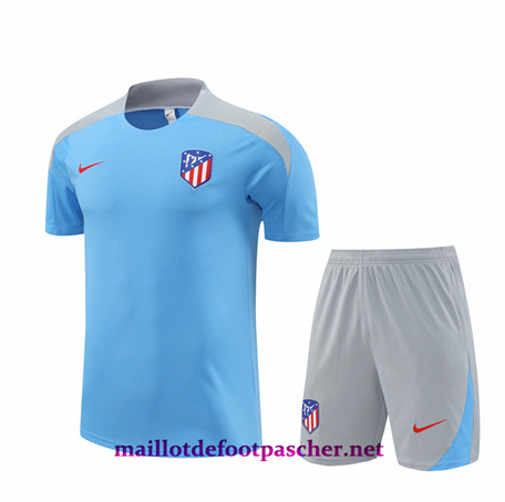 Acheter Maillot Training de Foot Atletico Madrid + Shorts Bleu 2024/2025