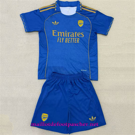 Maillotdefootpascher: Contrefaçon Maillot de foot Arsenal Enfant Bleu 2025/2026 Pas Cher