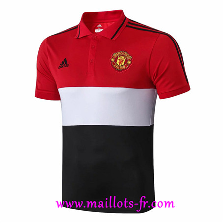 Polo Foot Manchester United Rouge/Noir 2019/2020