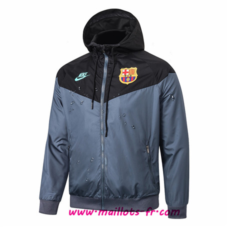 nouveaux Coupe vent Barcelone GrisNoir Homme 2019 2020