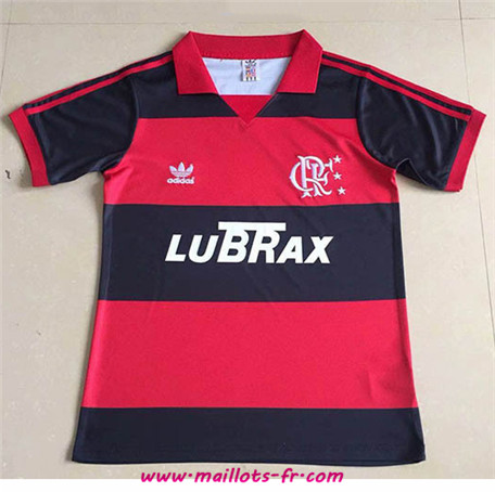 Classique Maillot foot Flamengo Domicile 1988 Saison Manche Courte Homme