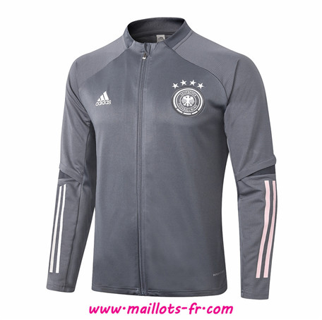 Veste Foot Allemagne Veste Gris Foncé 2020/2021