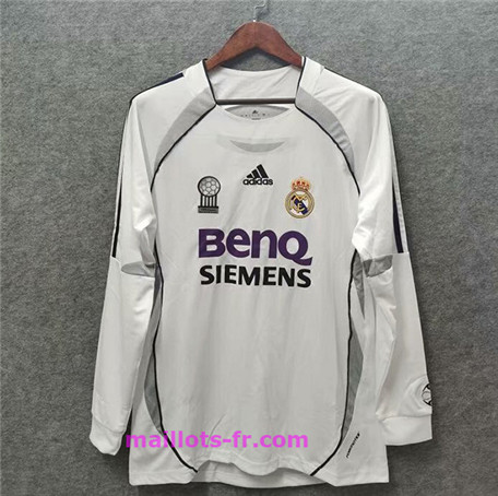 Maillot de foot Real Madrid Domicile Manche Longue 2006-07 Homme