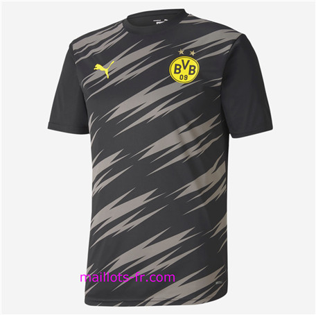  Bundesliga Officiel Nouveau Maillot Borussia Dortmund Domicile pre-match 2020 2021